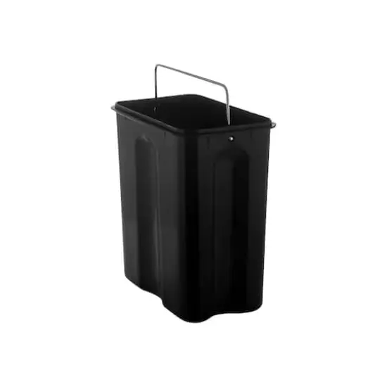 Simplify White 5L Slim Rectangular Pedal Trash Bin with Soft Close Lid {6}