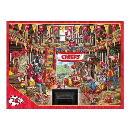 NFL Barnyard Fans 500 Piece Puzzle Kansas City Chiefs {5}