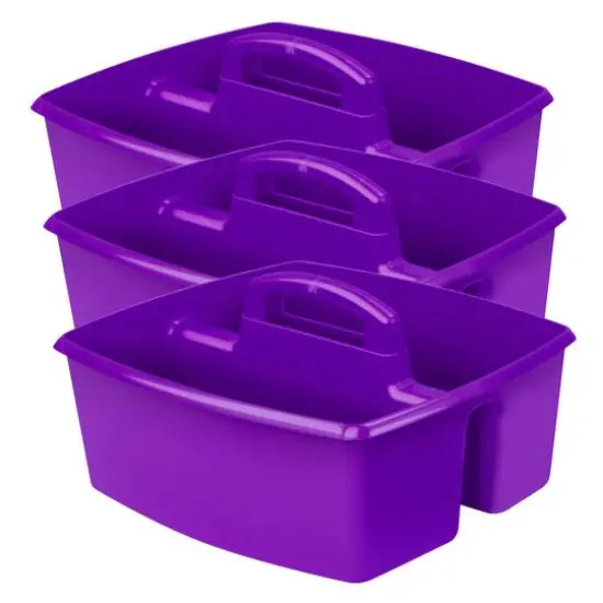 Storex Large Caddy, 3ct. Purple {2}
