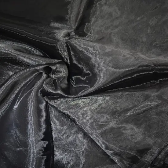 Feldman Organza Polyester Fabric Black {1}
