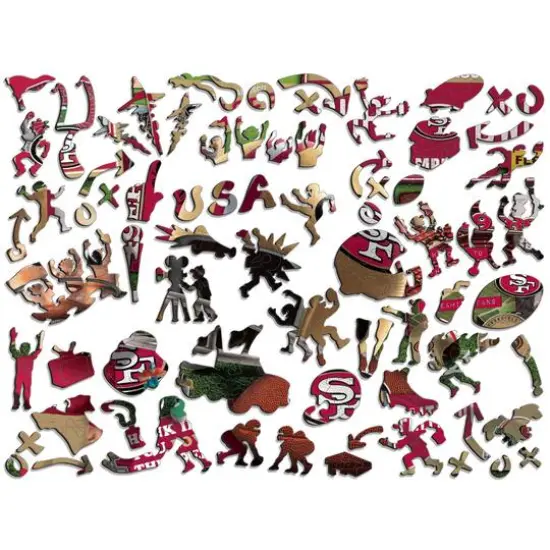 Retro Series Wooden Puzzle San Francisco 49ers {4}