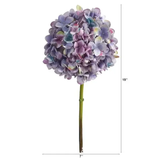 Purple Hydrangea Artificial Flower Stem, 3ct. {3}