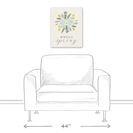 Hello Spring 16" x 20" Canvas Wall Art {6}