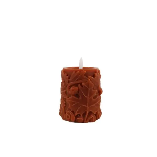 4" Maple Leaf LED Pillar Candle by Ashland&reg; {4}