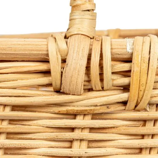 Hello Honey&reg; Natural Square Rattan Basket Set with Handles {8}