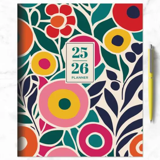 TF Publishing 2025-2026 Charming Flowers Large Monthly Planner {5}