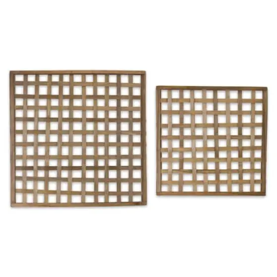 Lattice Wood Hanging Wall D&eacute;cor Set, 24" & 30" {1}