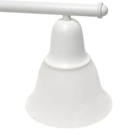 Lalia Home Essentix 3 Light Alabaster Shade Vanity White {7}