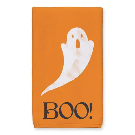 Orange BOO Ghost Tea Towel Set {3}