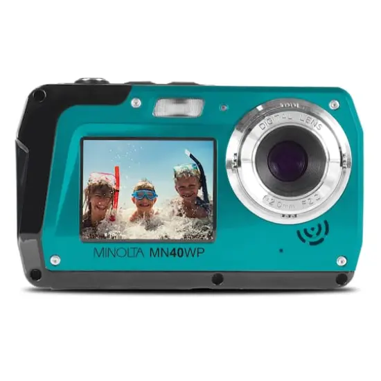 Minolta 48.0 Megapixel Waterproof Digital Camera Blue {1}