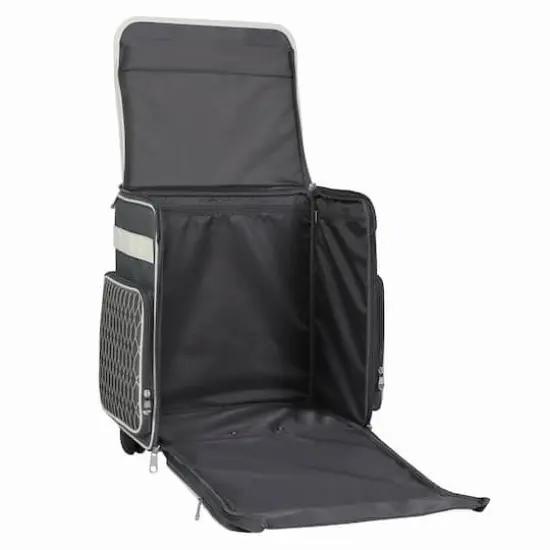 Everything Mary Gray & White Diamond Rolling Scrapbook Travel Case {3}