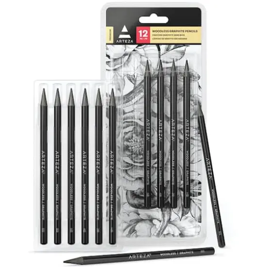 Arteza&reg; 12 Piece Woodless Graphite Pencils {1}