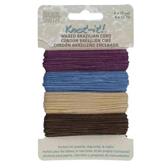 Beadsmith&reg; Knot-it!&trade; Waxed Brazilian Cord Adventures Calling {1}