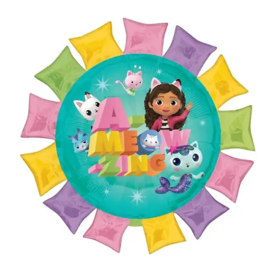 27" Gabby's Dollhouse Foil Balloon {1}