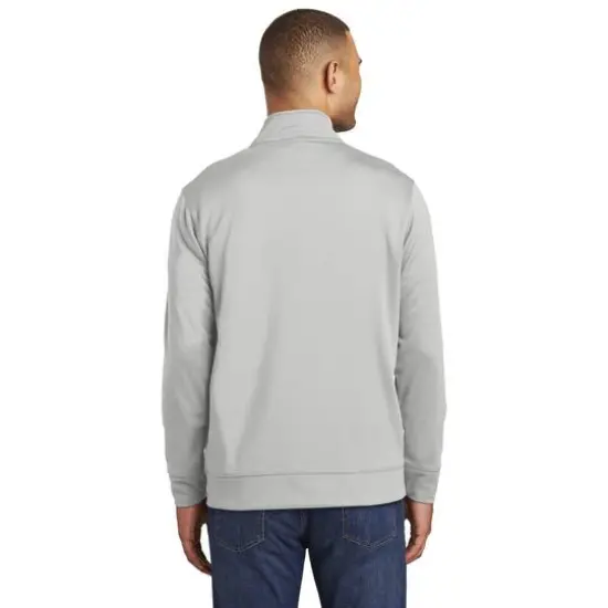 Port & Company&reg; Performance Fleece 1/4-Zip Pullover Sweatshirt Silver {5}