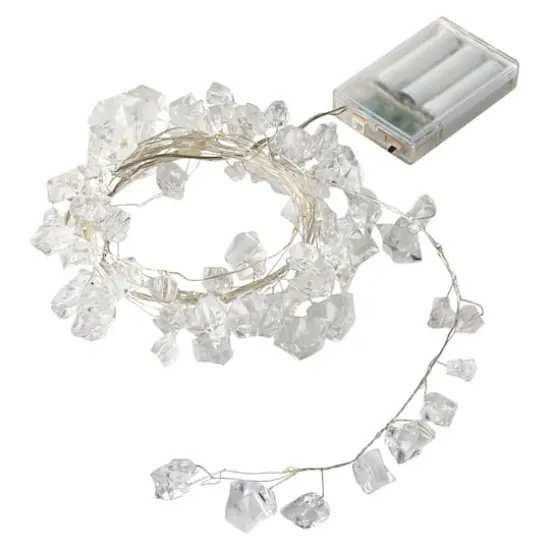 40ct. Cool White LED Ice Chips String Lights by Ashland&reg; {4}