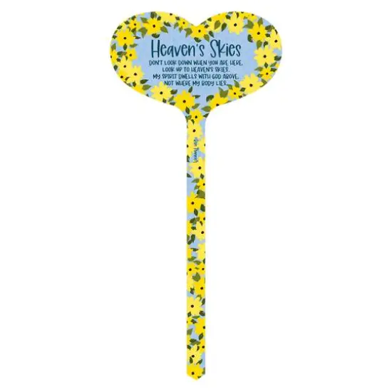 15" Aluminum Heaven's Skies Remembrance Marker Garden Stake {1}