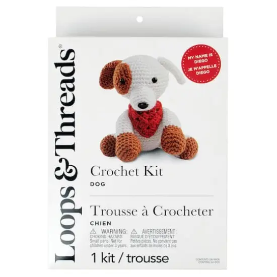 Intermediate Dog Amigurumi Crochet Kit by Loops & Threads&reg; {4}