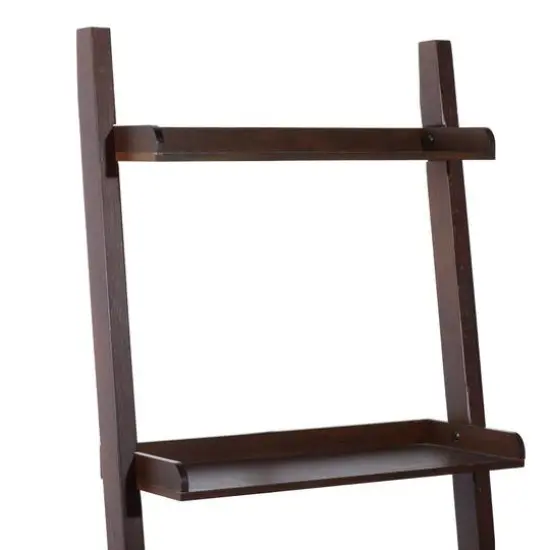 Brown Wood Traditional Shelving Unit, 69 " x 21 " x 14 " {6}