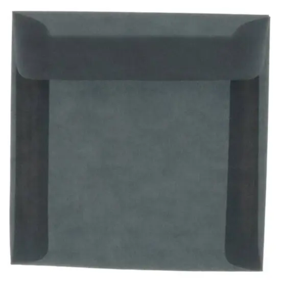 JAM Paper 8.5" x 8.5" Translucent Vellum Invitation Envelopes, 25ct. Charcoal Gray {1}