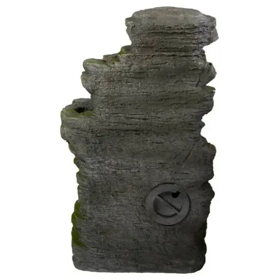 25" Gray LED 5-Tier Outdoor Garden Water Fountain {7}