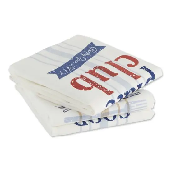 Asst What'S Cookin' Printed Dishtowel (Set of 3) {3}