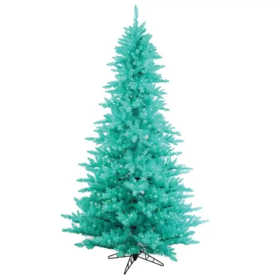 3ft. Pre-Lit Aqua Fir Artificial Christmas Tree, Aqua Lights {1}