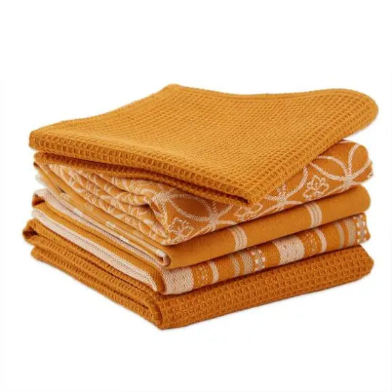 DII&reg; Dish Towel & Dishcloth Set Pumpkin {5}