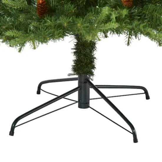 8ft. Pre-Lit Wellington Spruce Artificial Christmas Tree, Clear LED Lights {5}