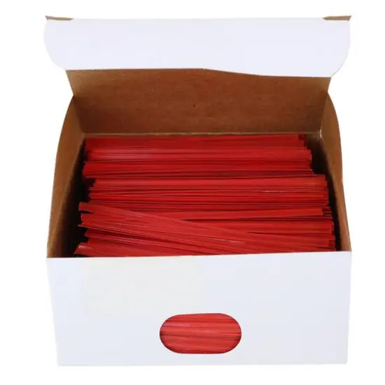 JAM Paper Home Décor Trimmings 4" Plastic Twist Ties, 2,000ct. Black {2}