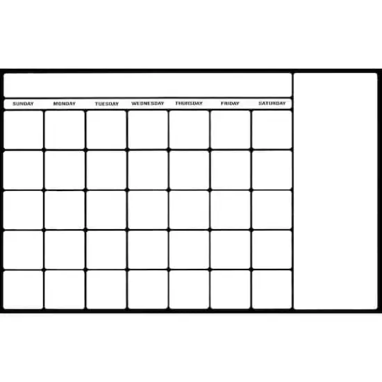 WallPops Black & White Dry Erase Calendar {1}