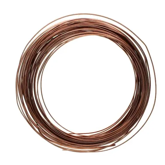 The Beadsmith&reg; Wire Elements&trade; 18 Gauge Tarnish Resistant Half Round Soft Temper Wire, 7yd. Antique Copper {1}