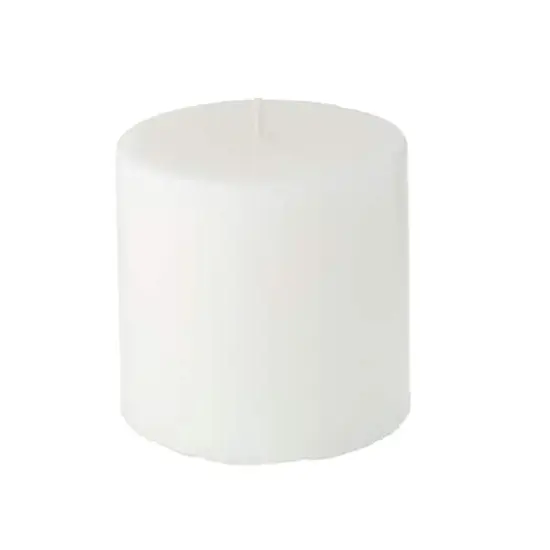 Ashland&reg; Basic Elements&trade; White Pillar Candle, 3 Pack {4}
