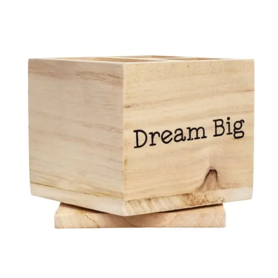 Dream Big Rotating Desk Organizer {1}