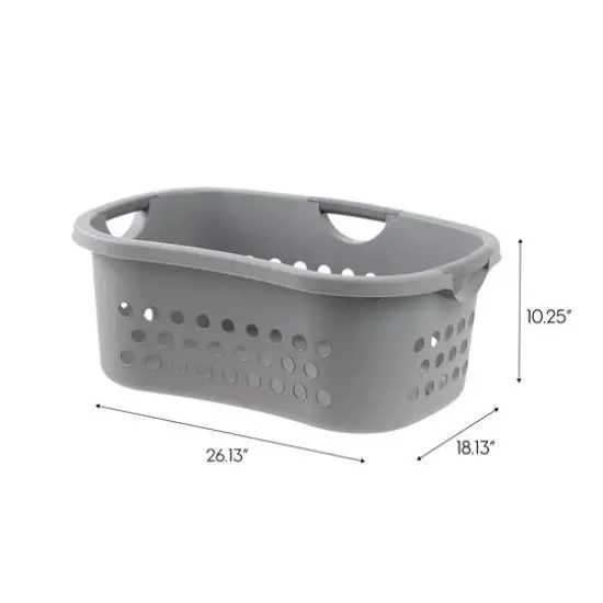 IRIS&reg; 53qt. Gray Hip Hamper Laundry Baskets, 2ct. {5}