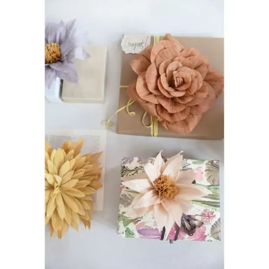 Hello Honey&reg; Yellow Handmade Paper Flower Wall D&eacute;cor {5}