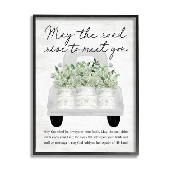 Stupell Industries Country Irish Proverb Framed Giclee Art Black {1}