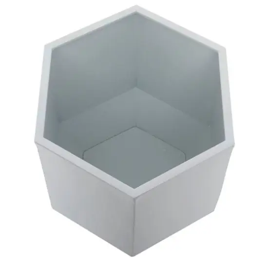White Modern Planter, Set of 3" 20", 16", 10" {6}