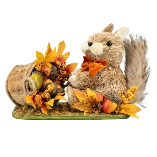8" Squirrel with Acorn Basket Natural D&eacute;cor by Ashland&reg; {1}