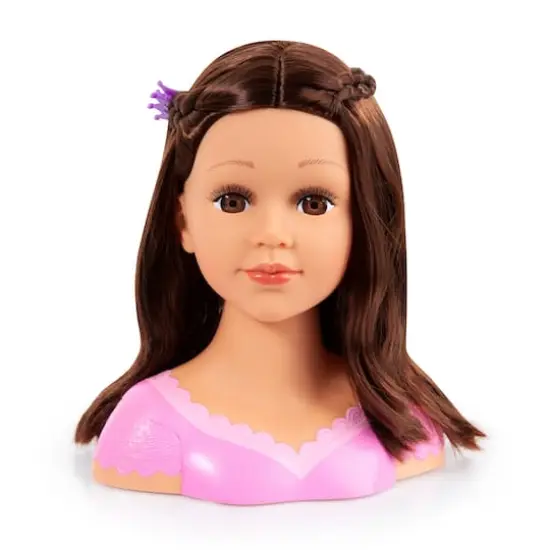 Bayer Design Charlene Super Model Brown Haired Styling Head with Makeup {5}