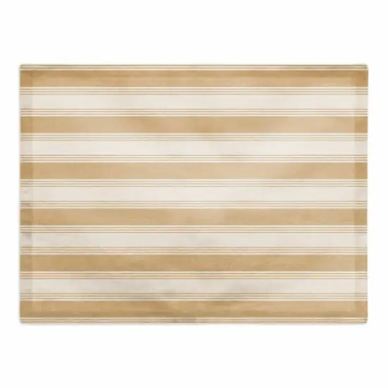 Stripe Cotton Twill Placemat Gold {1}