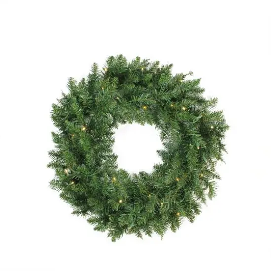 24" LED Buffalo Fir Artificial Christmas Wreath {1}