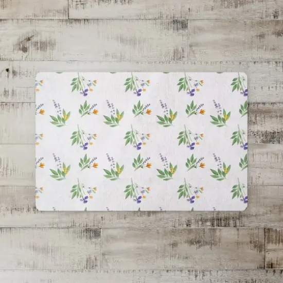 Spring Flower Bunches 27" x 18" Floor Mat {3}