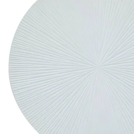 CosmoLiving by Cosmopolitan Set of 3 White MDF Contemporary Wall Decor, 24" x 24" {4}