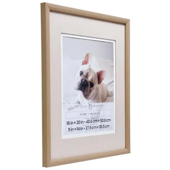 Home Natural Brown Wall Frame with Linen Mat by Studio D&eacute;cor&reg; {3}