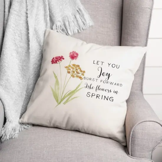 Joy Burst 18" x 18" Throw Pillow {4}
