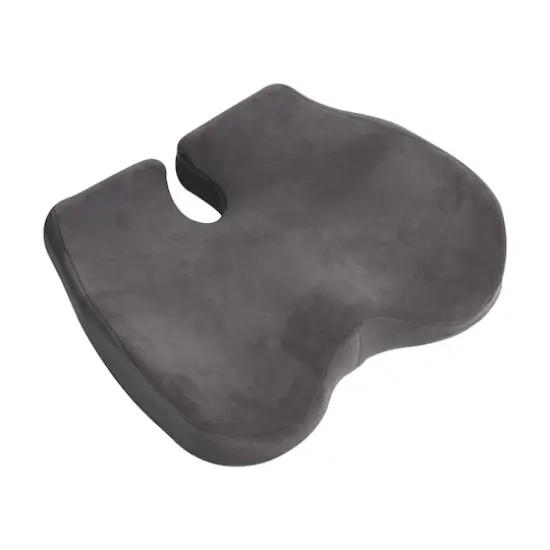 Mind Reader 18" Gray Memory Foam Chair Orthopedic Seat Cushion {1}