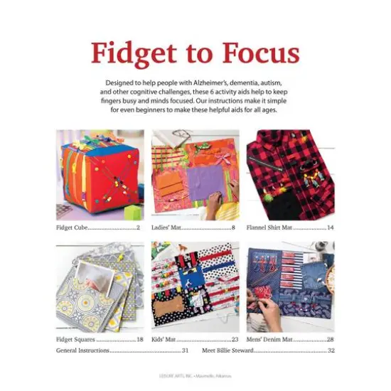 Leisure Arts&reg; Fidget to Focus Book {4}