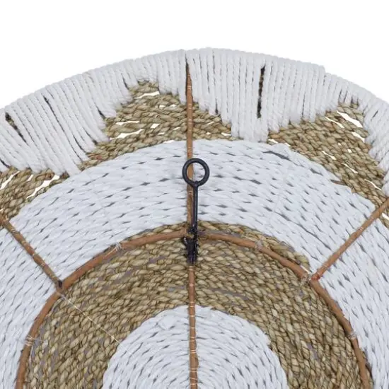 Set of 3 White Cotton Coastal Style Wall Decor 24", 20", 16" {6}