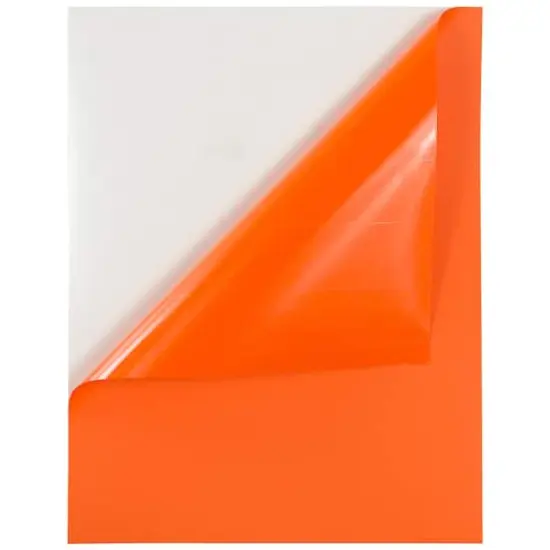 JAM Paper Shipping Labels, 8.5" x 11" Orange {5}